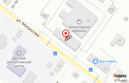 Столовая №1 на улице Матросова на карте
