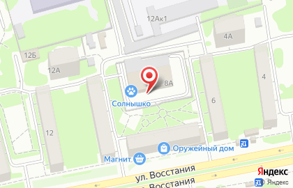 Торговый центр Солнышко в Ново-Савиновском районе на карте