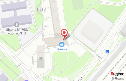 Супермаркет Eurospar в Москве на карте