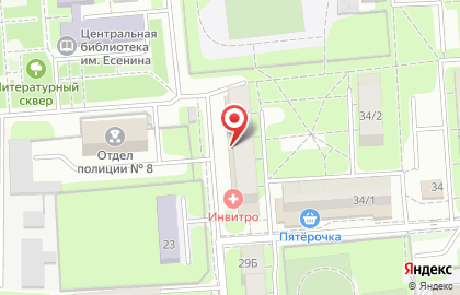 Зигзаг на улице Валентины Терешковой на карте