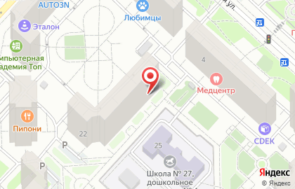 Детский сад-ясли Сын Дочка на метро Жулебино на карте