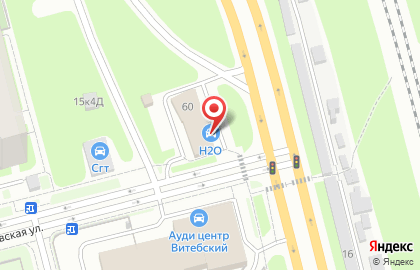 Автомойка H2O на Кузнецовской улице на карте