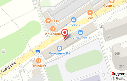 Компания Алло Потолки на улице Говорова на карте