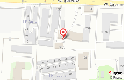 Служба экспресс-доставки Курьер Сервис Экспресс на улице Васенко на карте