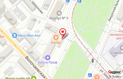 Киоск по продаже хлебобулочных изделий на Амурском бульваре на карте
