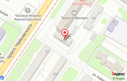 Салон меха и кожи Мерлин на проспекте Чайковского на карте