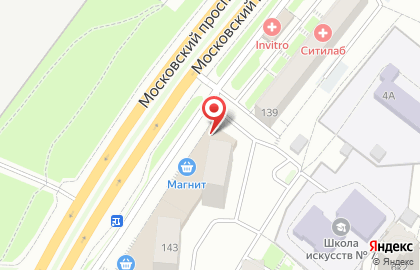 Электронный дискаунтер Ситилинк на Московском проспекте на карте