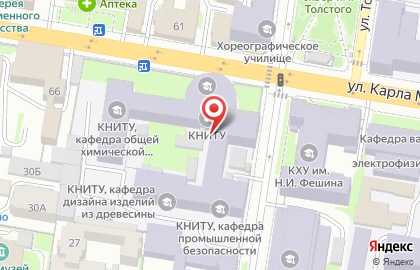 ОАО Банкомат, АКБ Абсолют Банк на улице Карла Маркса на карте