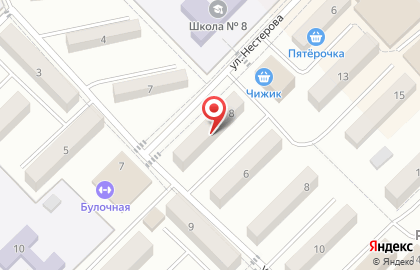 Страховая компания Росгосстрах на улице Нестерова на карте