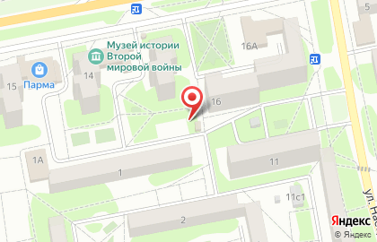 Продовольственный павильон в Старом Осколе на карте