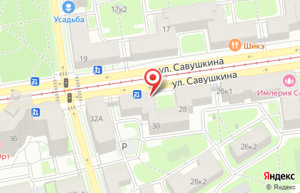 Суши-бар Киdo на улице Савушкина на карте