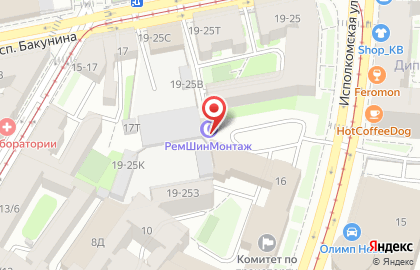 Шиномонтаж РемШинМонтаж на площади Александра Невского I на карте