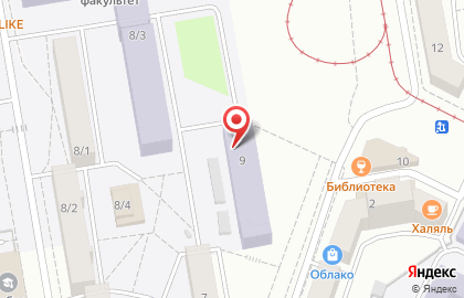 Уфимский государственный нефтяной технический университет УГНТУ на Кольцевой улице, 9 на карте