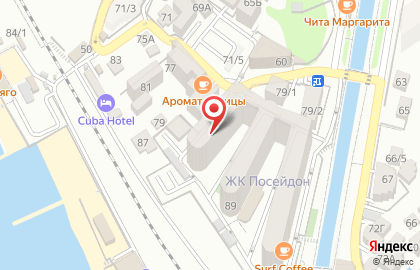Супермаркет Магнит в Центральном районе на карте