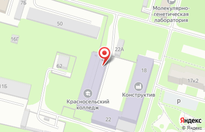 Автошкола Петродворцовый колледж на улице Юты Бондаровской на карте
