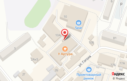 Салон ритуальных услуг Мемориал на улице Гоголя на карте