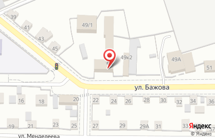 Ателье Гармония на улице Бажова на карте