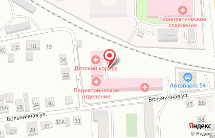 Поликлиника №1 в Новосибирске на карте