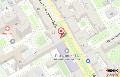 Отделение службы доставки Boxberry в Василеостровском районе на карте