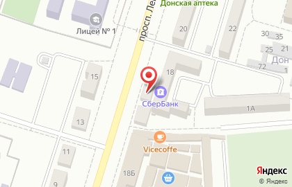 Киоск фастфудной продукции на проспекте Ленина на карте
