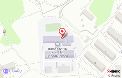 Средняя школа №16 на улице Николаева на карте