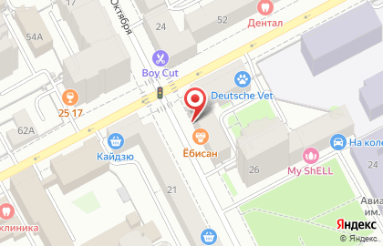 Мебельная фирма Древо на Екатерининской улице на карте