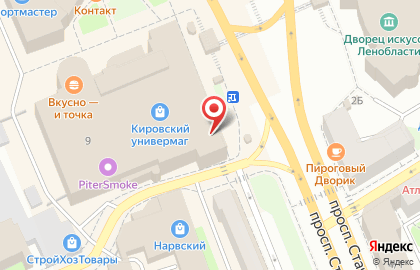Центр бытовых услуг Пингвин на площади Стачек, 9 на карте