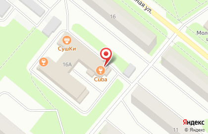 Бар Cuba на Фестивальной улице на карте