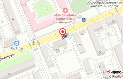 Супермаркет Пятёрочка в Красноярске на карте