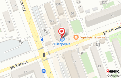 Супермаркет Пятёрочка в Тракторозаводском районе на карте