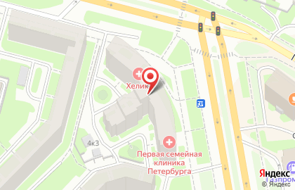 Многопрофильная клиника Первая семейная клиника Петербурга на Коломяжском проспекте на карте