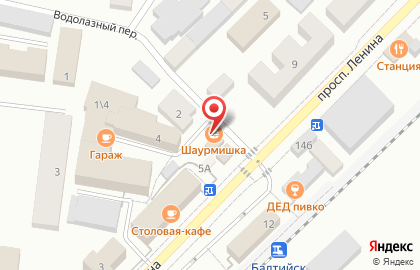 У вокзала на проспекте Ленина на карте