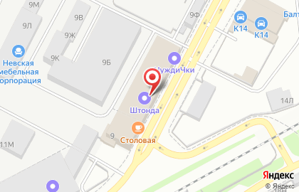 Коворкинг-центр Workin Office Space на улице Профессора Качалова на карте
