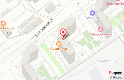 Служба доставки суши и пиццы Суши Таун на улице Красный Путь на карте