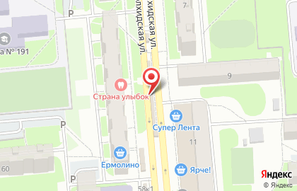 Ленинский район Киоск по продаже фруктов и овощей на улице Забалуева на карте