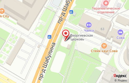 Храм во имя Георгия Победоносца на Октябрьской улице на карте