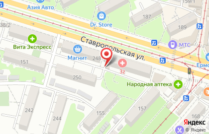 Зоомагазин Живой мир на Ставропольской улице на карте