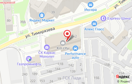 Нижегородский филиал Банкомат, Уралсиб банк на улице Тимирязева на карте