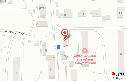 Продовольственный магазин Новый на улице Новостроек на карте