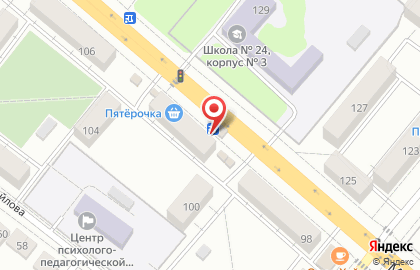 Киоск по продаже мясной продукции Тамбовская Краля на Мичуринской улице на карте