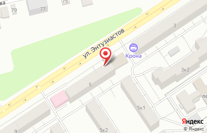 Комиссионный магазин Из рук в руки на улице Энтузиастов на карте