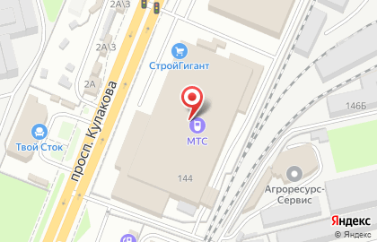 ТЦ "Поворот", Фирменный салон Мебельград на карте