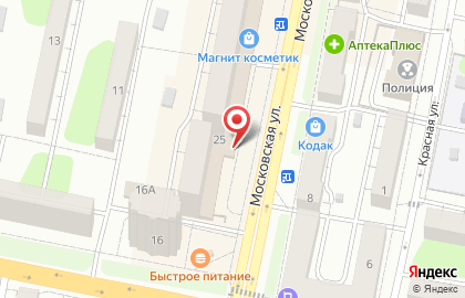 Магазин сантехники Водопад на Московской улице на карте