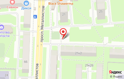 Ресторан Очаг в Красногвардейском районе на карте
