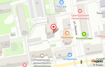Тонус на улице Ленина на карте