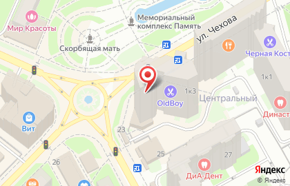 СберБанк на улице Чехова, 1 к 3 в Пушкино на карте