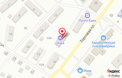 Гостиница Нива в Астрахани на карте