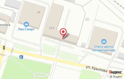 Пожарно-спасательная часть №9 на улице Крылова на карте