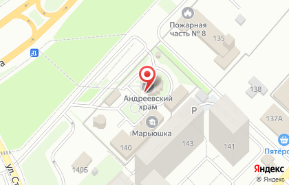 Храм во имя святого апостола Андрея Первозванного в Свердловском районе на карте