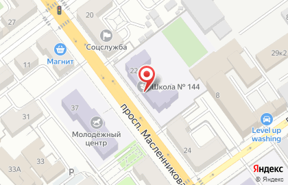 Школа № 144 в Самаре на карте